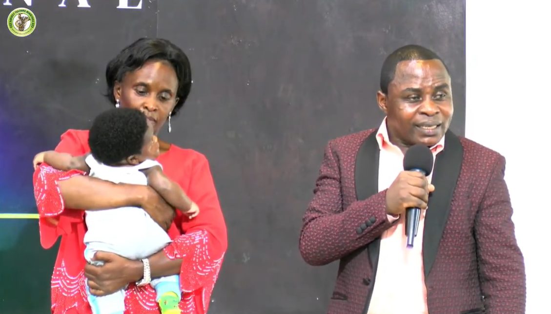Kabonge Raymond's dedication, child of Bishop Kisuze.