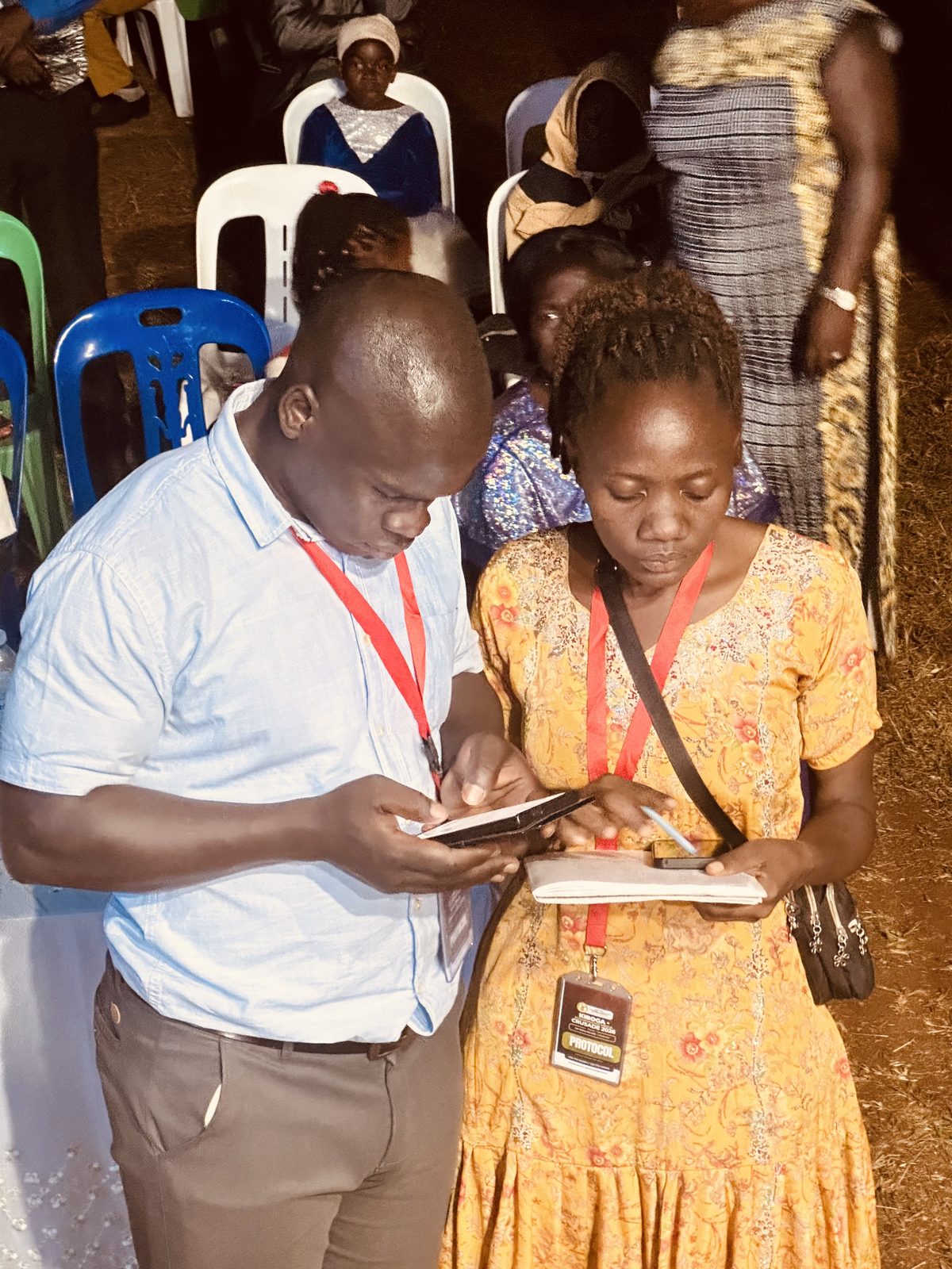The protocol and ushering team at work, night after night.