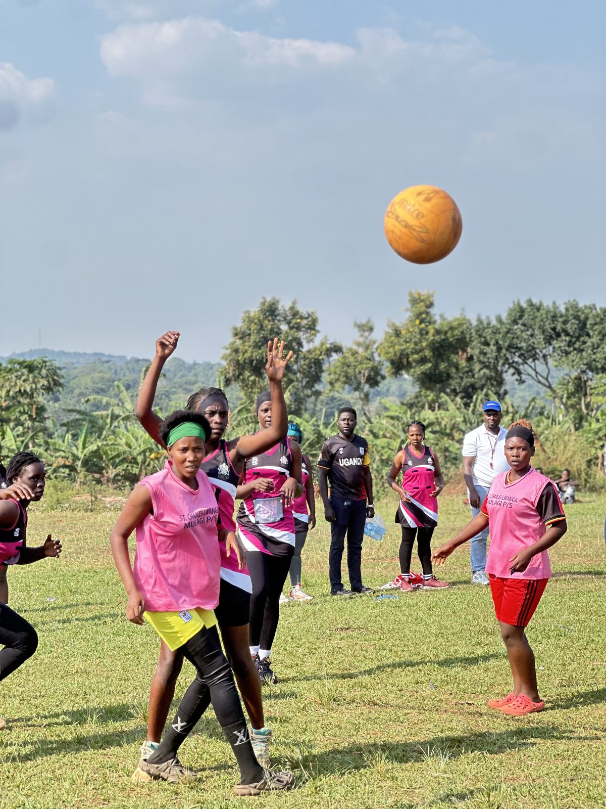 Fellowship on the field — our ladies' netball day.