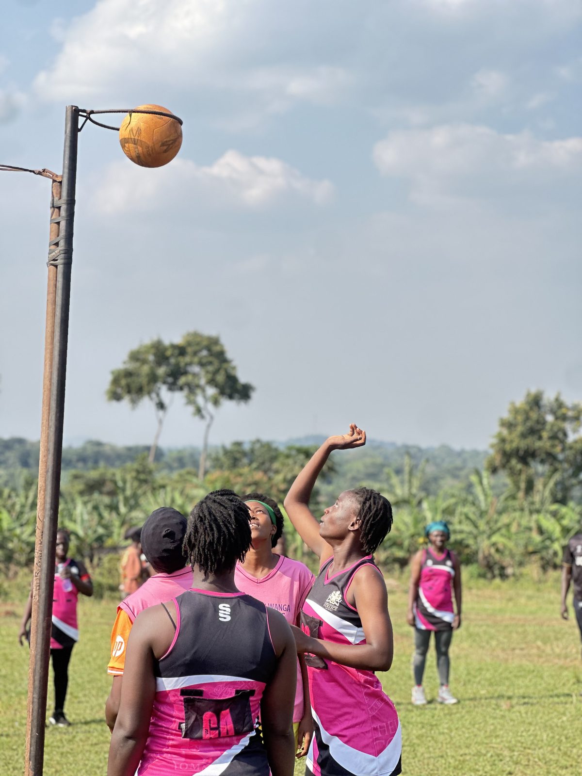 Fellowship on the field — our ladies' netball day.